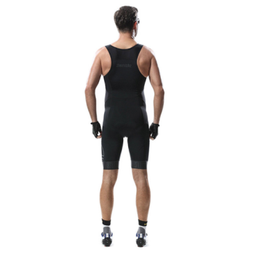 Комбинезоны Santic, стартовый костюм триатлон, лямки, размер XL, черный, M5C03007HXL