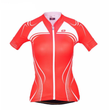 Велокомплект Santic, женский, короткий рукав, размер L, черно-красный, L5C02078RL