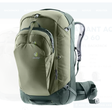 Фото Рюкзак Deuter Aviant Access Pro, 60 л, khaki-ivy, 3512020_2243