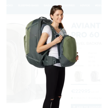 Рюкзак Deuter Aviant Access Pro, 60 л, khaki-ivy, 3512020_2243