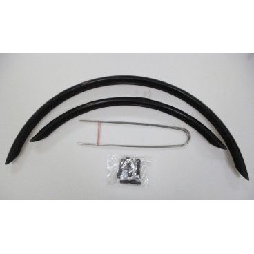 Крылья велосипедные YUNG FANG, комплект, 28"/700Cx30-38mm, черный, PM-700C