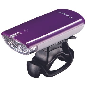 Фара велосипедная D-LIGHT CG-120P, передняя, фиолетовый, 3092