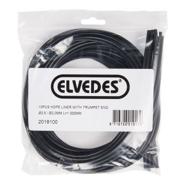 Вкладыш ELVEDES, для кабеля с трубкой внутри, Ø2,5 / 2,0 мм, 1000 мм, HDPE, 2018100