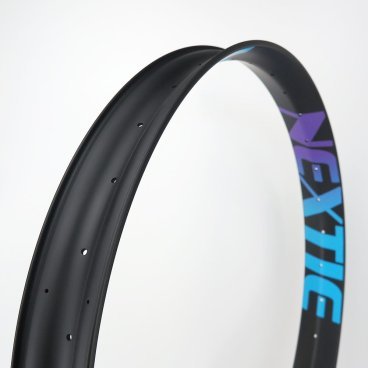 Обод велосипедный NEXTIE Xiphias PREMIUM, карбоновый, 70 mm, 27,5", одинарный, 32Н, чёрный матовый, NXT27XS70