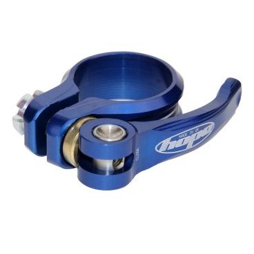 Хомут подседельный Hope QR Seat Clamp, QR, алюминий, 34.9 мм, Blue, SCBQR34.9