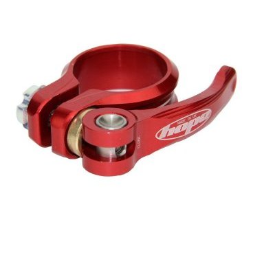 Хомут подседельный Hope QR Seat Clamp, QR, алюминий, 34.9, Red, SCRQR34.9