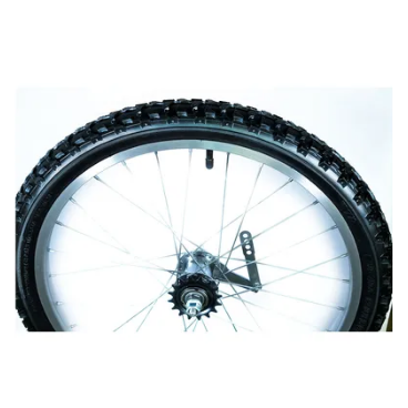 Колесо велосипедное Forward, 20", заднее, алюминиевый обод, тормозная втулка, в сборе с покрышкой, черный, УТ00019441