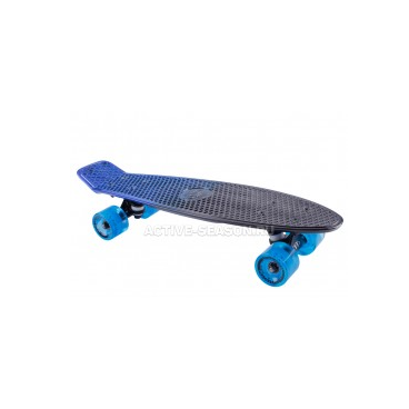 Скейтборд TechTeam Metallic 22, blue, ударопрочный полипропилен, NN004179