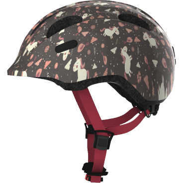 Шлем велосипедный ABUS Smiley 2.0, детский, rose horse (коричнево-розовые лошадки)