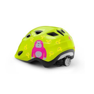 Велошлем детский Met Genio LIME GREEN MONKEY/GLOSSY 2021