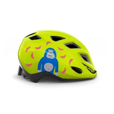 Велошлем детский Met Genio LIME GREEN MONKEY/GLOSSY 2021