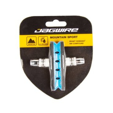 Тормозные колодки Jagwire Mountain Sport V-Brake Pad, синий, [25], BWP5010