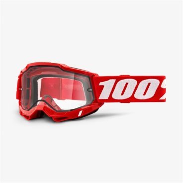 Фото Веломаска 100% Accuri 2 Enduro Goggle Red / Clear Dual Lens, 50221-501-03