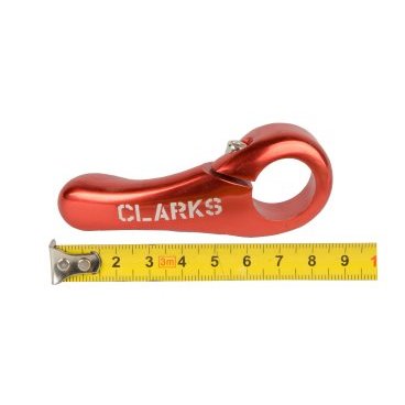 Рога для велосипеда CLARK`S короткие cb-02 "мини" алюминий слабоизогн. эргон. красные 3-320