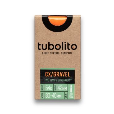Камера велосипедная Tubolito Tubo-CX/Gravel-SV42, легкая камера, вес 54 г, для грэвела, 33000050