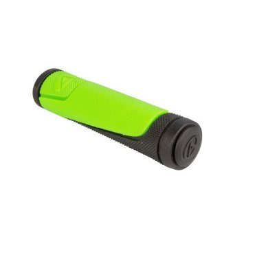 Ручки  на руль AUTHOR AGR-600-D3, 130 мм, резиновые, 2-х компонентные, черно-зеленые, 8-33452005