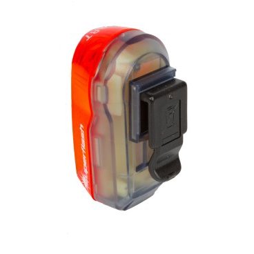 Фонарь велосипедный задний SMART, 3 диода, 2 функции, красный, с батареями, 5-221510
