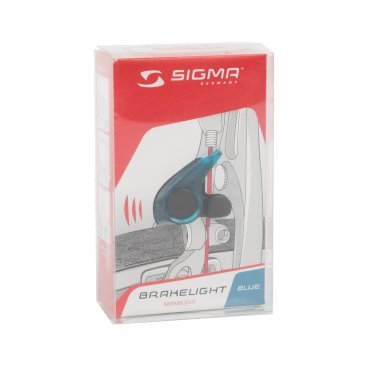 Фонарь стоп-сигнал Sigma Sport Brakelight, синий корпус, 31004