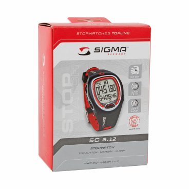 Часы-секундомер SIGMA STOPWATCH SC 6.12, 26120