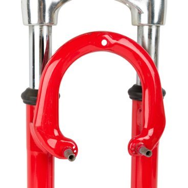 Вилка велосипедная TBS EF-780, 1-1/8", безрезьбовая, ход 45мм, длина штока 200 мм, красная