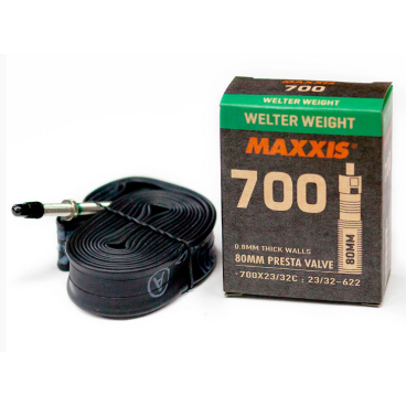Камера велосипедная MAXXIS WELTER WEIGHT, 700X23/32C (23/32-622), 0.8 мм, LFVSEP80 (B-C), EIB00136300