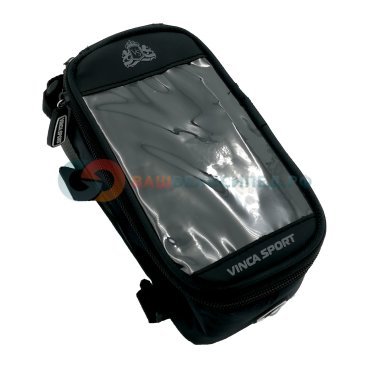 Велосумка на раму Vinca Sport, отделение для телефона, отверстие под наушники, 190х90х95мм, FB 07-2 M black