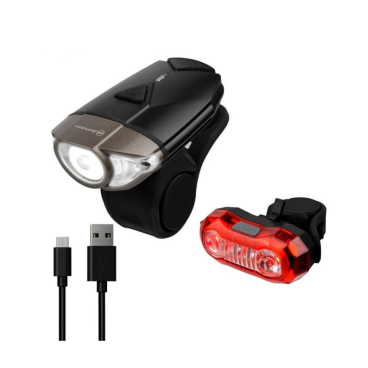 Фонари велосипедные Briviga USB Bike Light Set, комплект (передний +задний), EBL-039+EBL-2265A