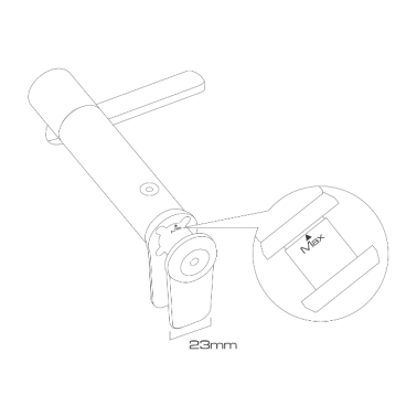 Ключ велосипедный Birzman Disc Brake Piston Pusher, для развода тормозных колодок, поршней, BM20-DBPP