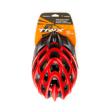Шлем велосипедный TRIX, кросс-кантри, 35 отверстий, красный, матовый, PNY41(L)RED