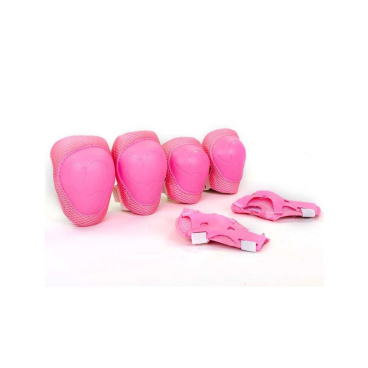 Защита TRIX, детская, комплект (наколенники, налокотники, защита запястий), розовый