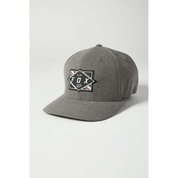 Бейсболка велосипедная Fox Burnt Flexfit Hat, pewter, 2021, 27095-052-L/XL