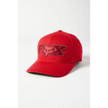 Бейсболка велосипедная Fox Ellipsoid Flexfit Hat, Red, 2021, 24421-003-L/XL