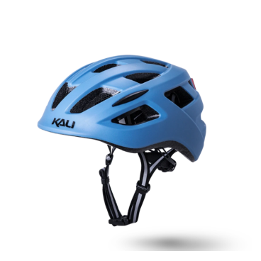 Велошлем KALI CENTRAL, URBAN/CITY/MTB, с фонариком, 19 отверстий, матовый синий