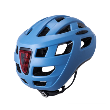 Велошлем KALI CENTRAL, URBAN/CITY/MTB, с фонариком, 19 отверстий, матовый синий, 02-50521136