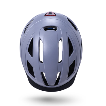 Велошлем KALI CRUZ, URBAN/CITY/MTB, с фонариком, серый, 2021, 02-50721136