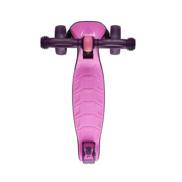 Самокат Maxiscoo Junior Plus, трехколесный, складной, со светящимися колесами, розовый, 2021