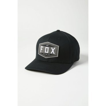 Бейсболка велосипедная Fox Emblem Flexfit Hat, black, 2021