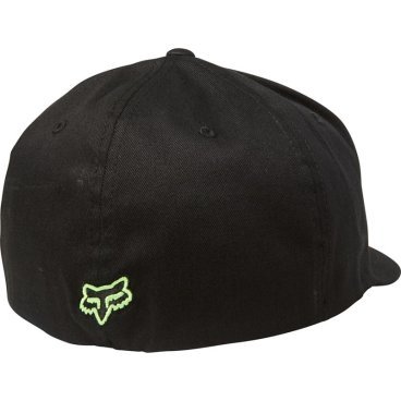 Бейсболка велосипедная Fox Flex 45 Flexfit Hat, black/green, 2021, 58379-151-L/XL