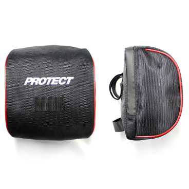 Cумка велосипедная PROTECT, на руль, 19х9х14 см, нейлон 1680D, черный