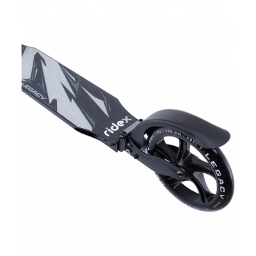 Самокат RIDEX Legacy, двухколесный, складной, 250/220 мм, ручной тормоз, черный, SX18379