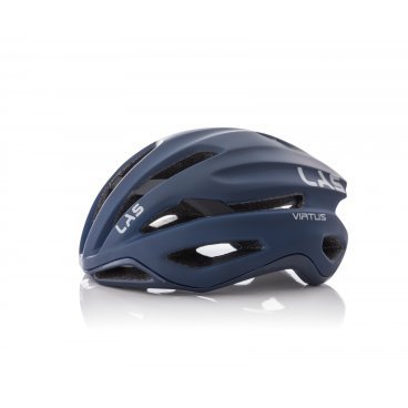 Шлем велосипедный LAS Virtus LIMITED EDITION, матовый черный с синим, 2020