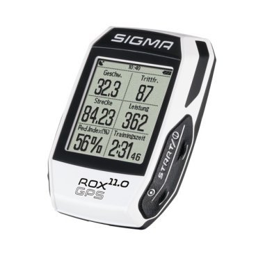 Велокомпьютер SIGMA ROX 11.0 GPS SET, бепроводной, WHITE, SIG_01009