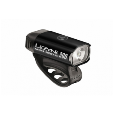 Велофонарь LEZYNE Mini Drive 300, передний, чёрный, 1-LED-24F-V104