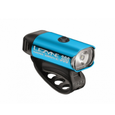 Велофонарь LEZYNE Mini Drive 300, передний, синий, 1-LED-24F-V110
