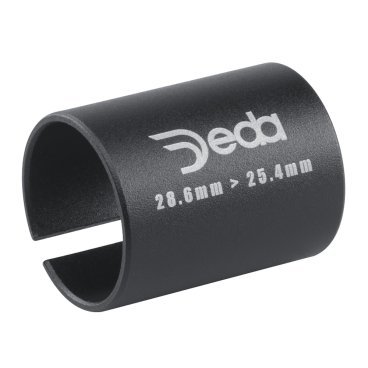 Переходник выноса руля Deda Elementi, 28.6 mm > 25.4 mm, чёрный, ALLOYSLEEVE