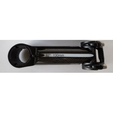 Вынос руля велосипедный Deda ZERONERO, 130 мм, карбон 3K, титановые болты, черный, DZERONERO130B