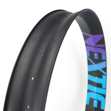 Обод велосипедный NEXTIE Xiphias PREMIUM, карбон, 27.5", 80 mm, одностеночный, 32Н, чёрный матовый, NXT27XS80