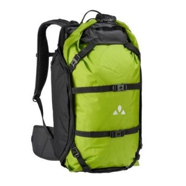 Рюкзак велосипедный VAUDE Trailpack, на плечо, большой, black/green, 14296