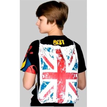 Рюкзак Светлячок Британский Флаг, детский/подростковый, 100% светоотражающий, 35х45 см,