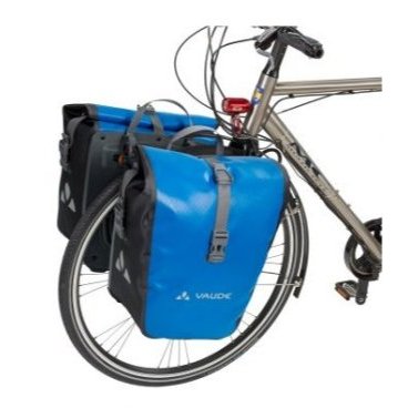 Сумка велосипедная VAUDE Aqua Front, большая, на багажник, комплект 2 шт, blue, 12493